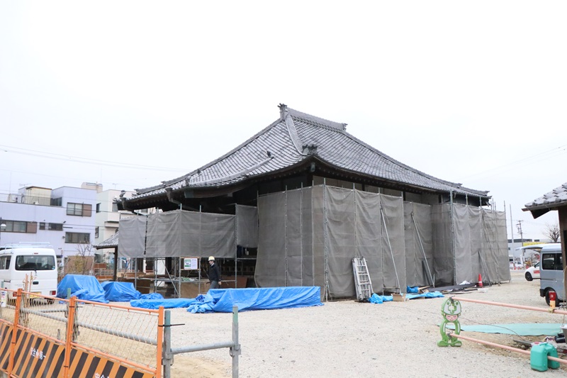 αダンパーExⅡの神社仏閣での設置事例(愛知県岡崎市の受頭院)_イメージ